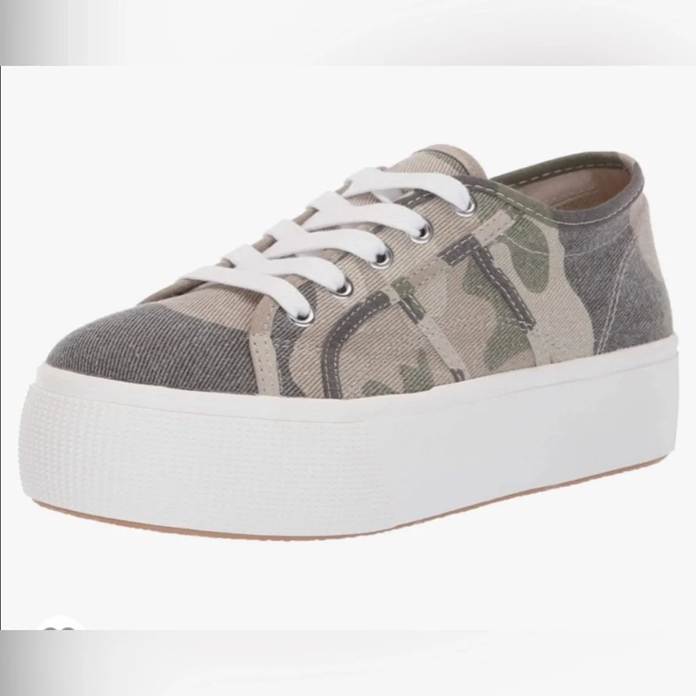 Steve Madden Emmi Camo Print Platform Sneakers - Picture 2 of 9